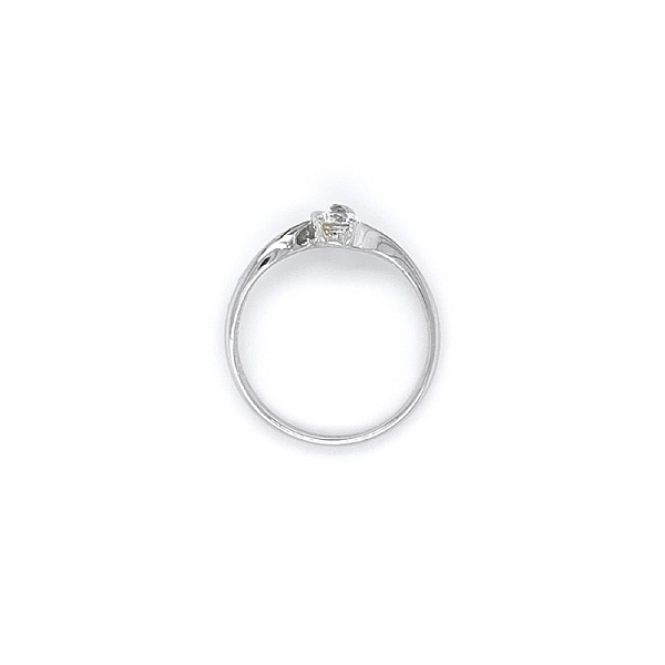 Ring mit Zirkon aus Weißgold