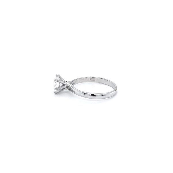 Verlobungsring mit Zirkon aus Weißgold