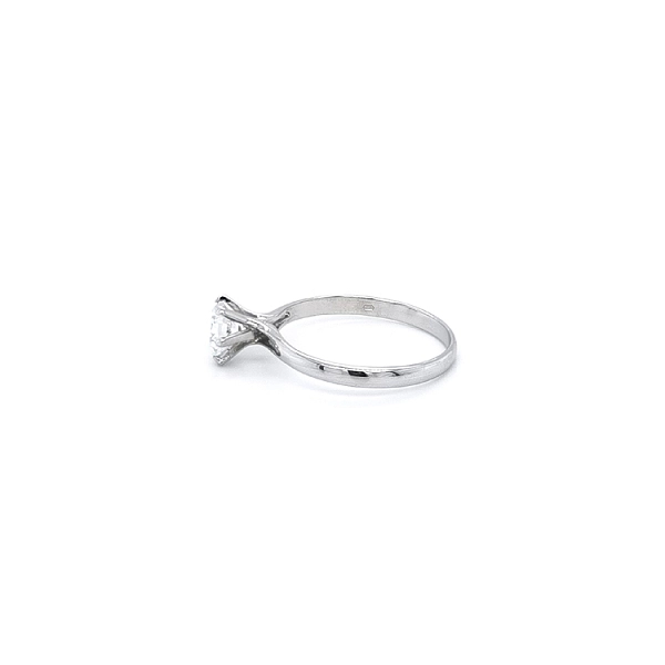 Verlobungsring mit Zirkon aus Weißgold