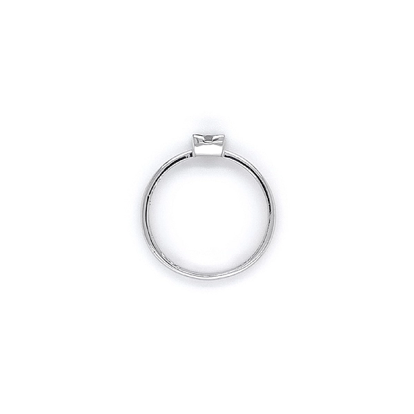 Verlobungsring mit Zirkon aus Weißgold