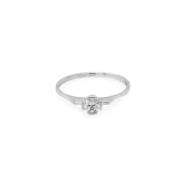 Gold Verlobungsring mit Zirkon