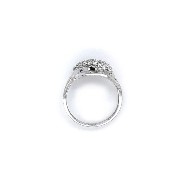 Ring mit Zirkonen aus Weißgold