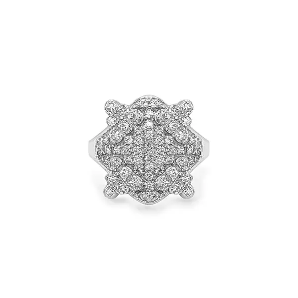 Goldring mit Zirkonen