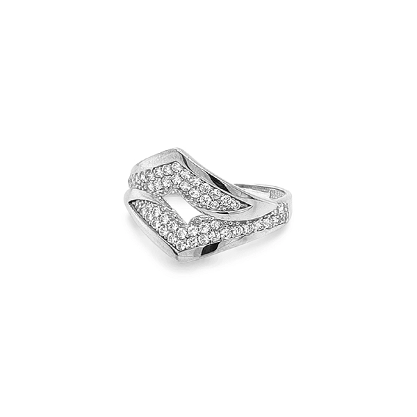 Goldring mit Zirkonen