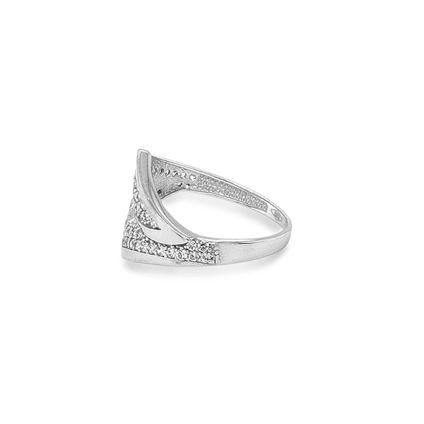 Goldring mit Zirkonen