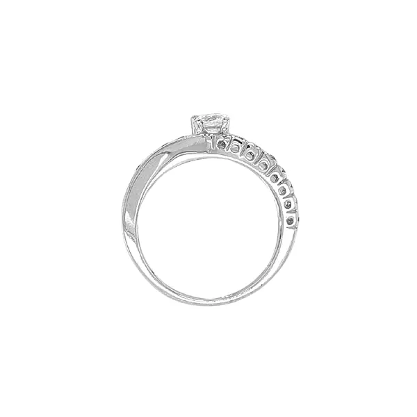 Goldring mit Zirkonen