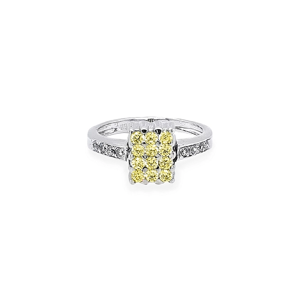 Goldring mit farbigen Steinen