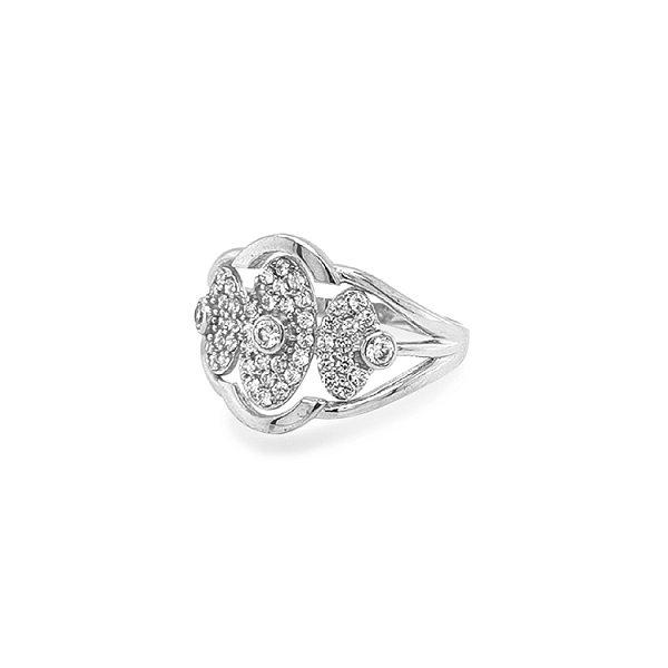 Goldring mit Zirkonen