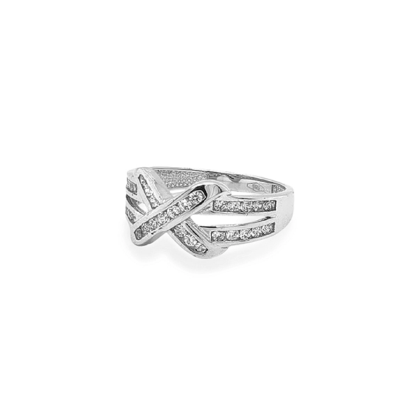 Goldring mit Zirkonen