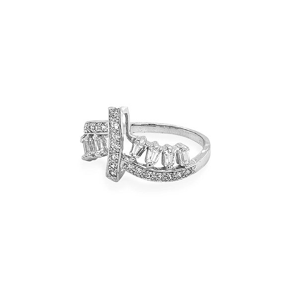 Goldring mit Zirkonen