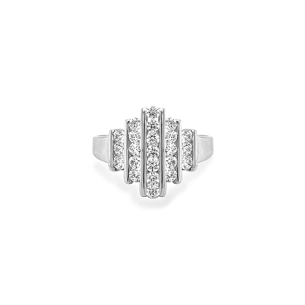 Goldring mit Zirkonen