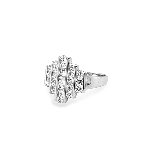Goldring mit Zirkonen