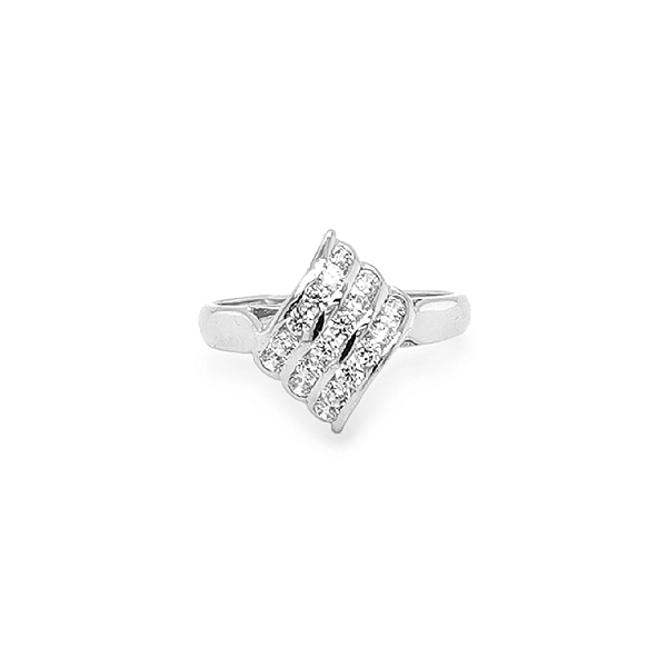 Goldring mit Zirkonen
