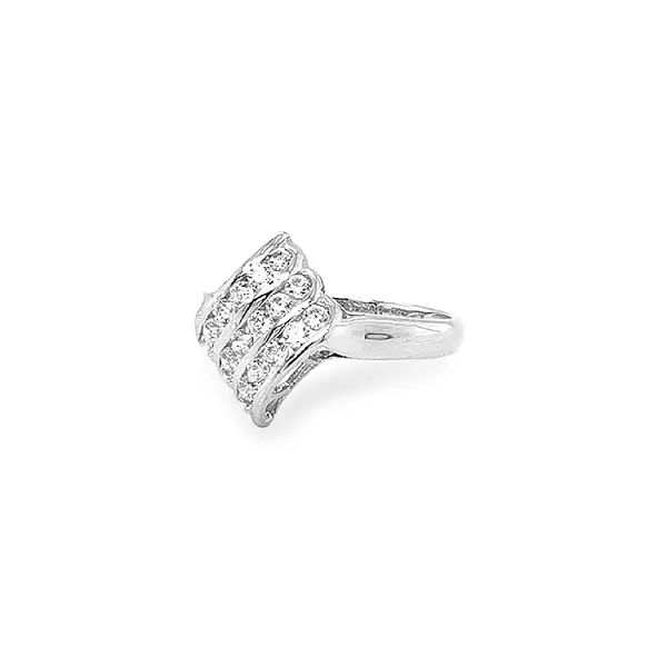 Goldring mit Zirkonen