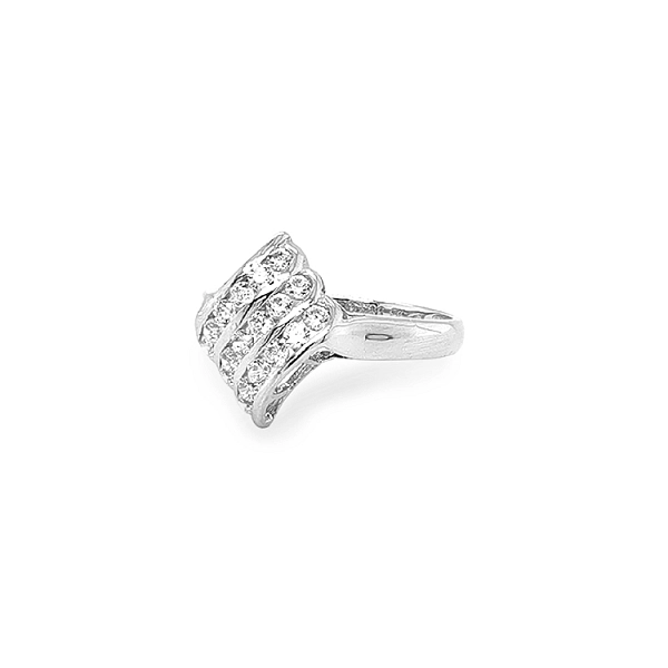 Goldring mit Zirkonen