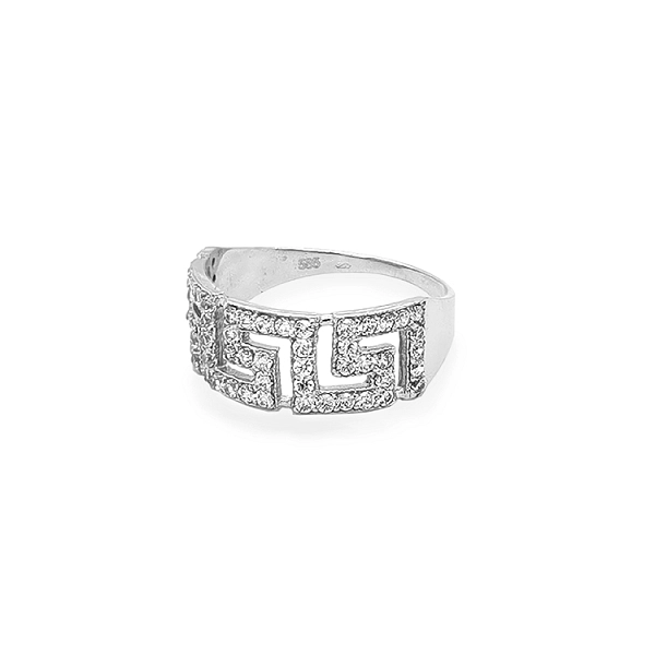 Goldring mit Zirkonen