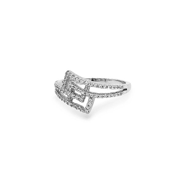 Goldring mit Zirkonen