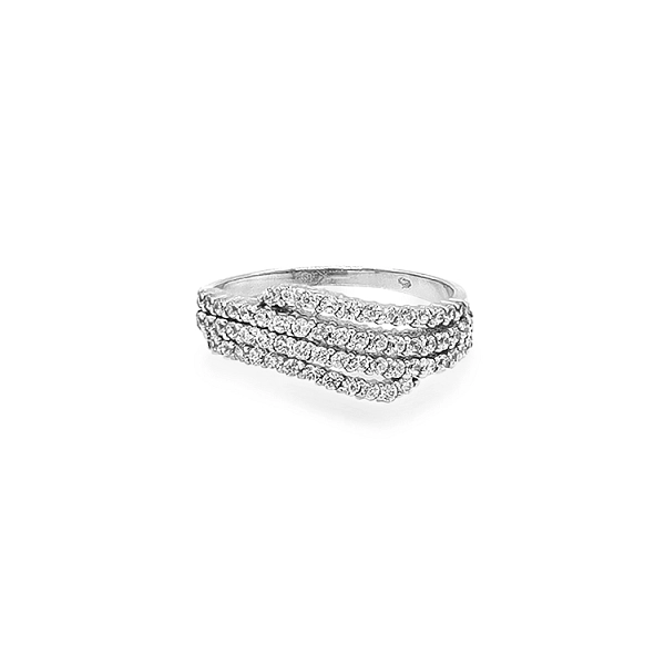 Goldring mit Zirkonen