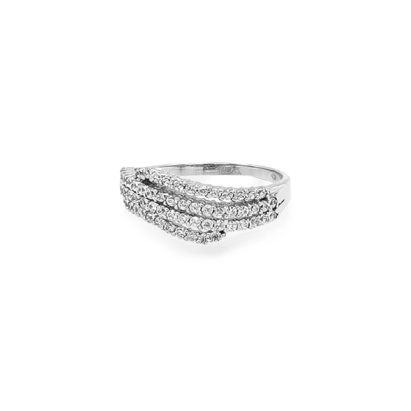 Goldring mit Zirkonen