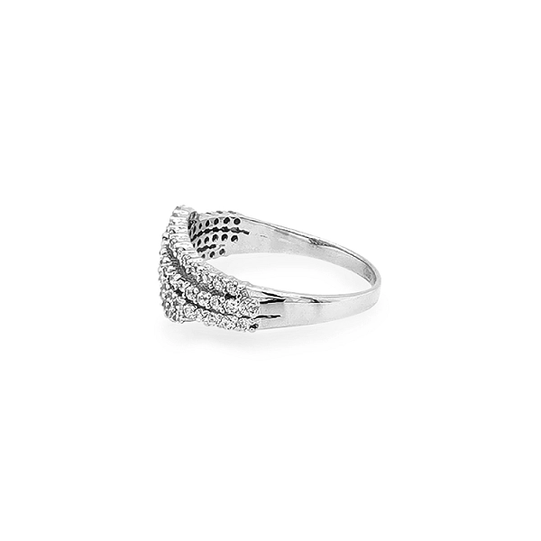 Goldring mit Zirkonen