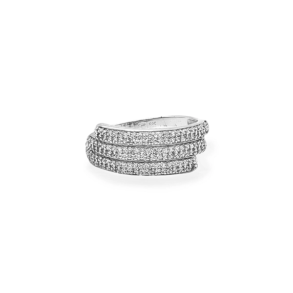 Goldring mit Zirkonen