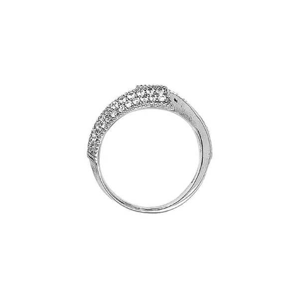 Goldring mit Zirkonen