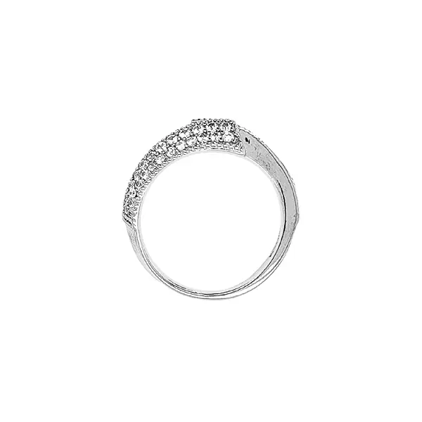 Goldring mit Zirkonen