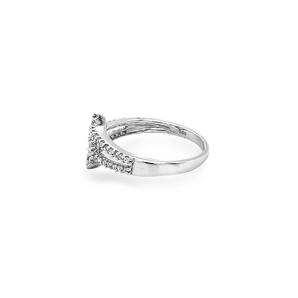 Goldring mit Zirkonen