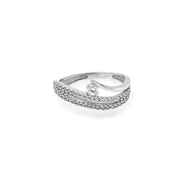 Goldring mit Zirkonen