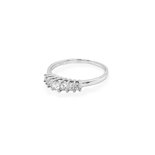 Goldring mit Zirkonen
