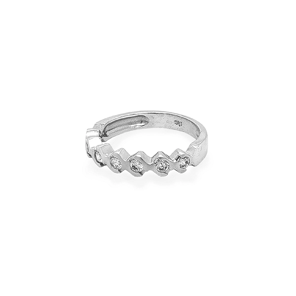 Goldring mit Zirkonen