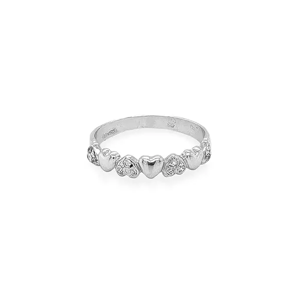 Goldring mit Zirkonen