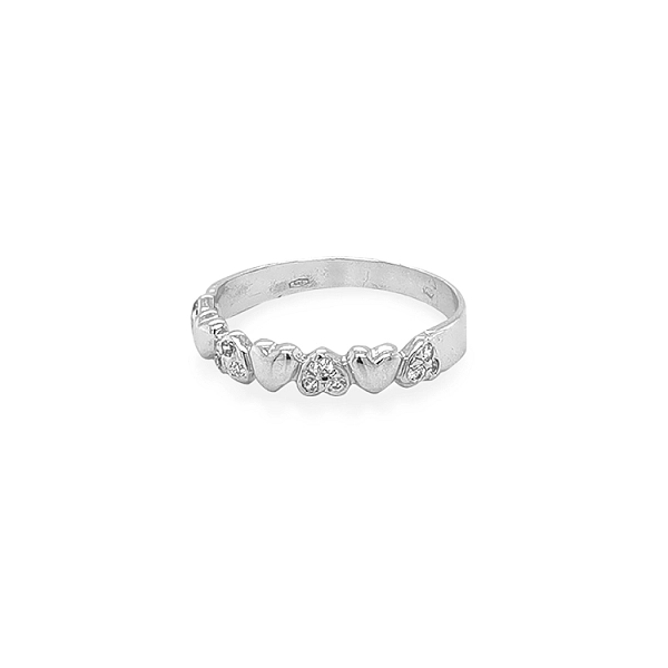 Goldring mit Zirkonen
