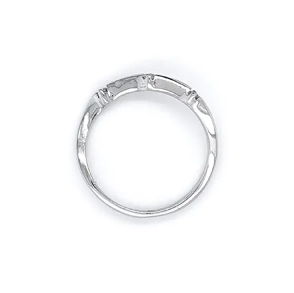 Ring mit Zirkonen aus Weißgold