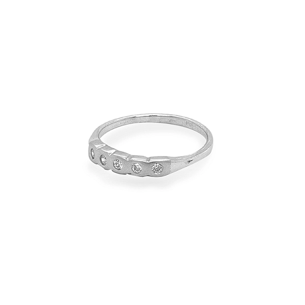 Goldring mit Zirkonen