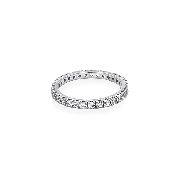 Ewigkeitsring aus Gold mit Zirkonen