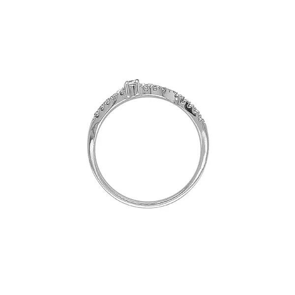 Goldring mit Zirkonen