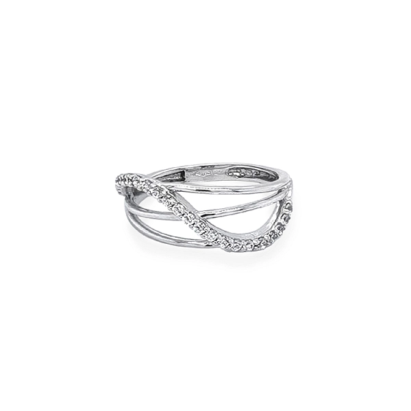 Goldring mit Zirkonen
