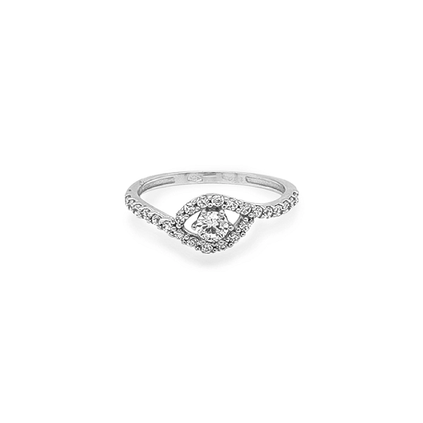 Goldring mit Zirkonen
