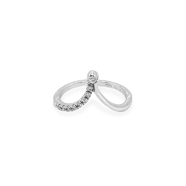 Goldring mit Zirkonen