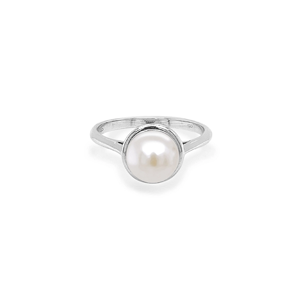Goldring mit Perle