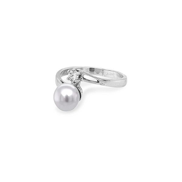 Goldring mit Perle