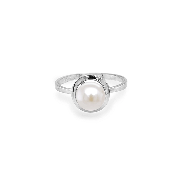 Goldring mit Perle