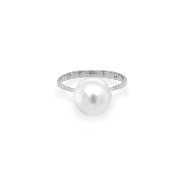 Goldring mit Perle