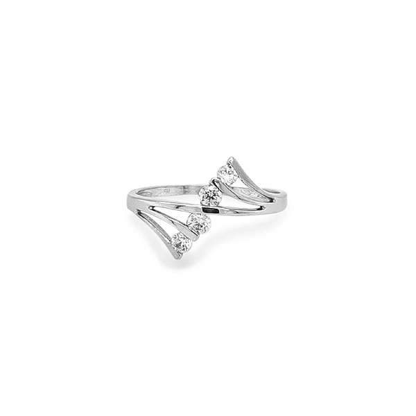 Goldring mit Zirkonen
