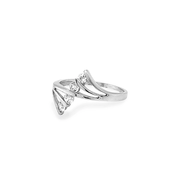 Goldring mit Zirkonen
