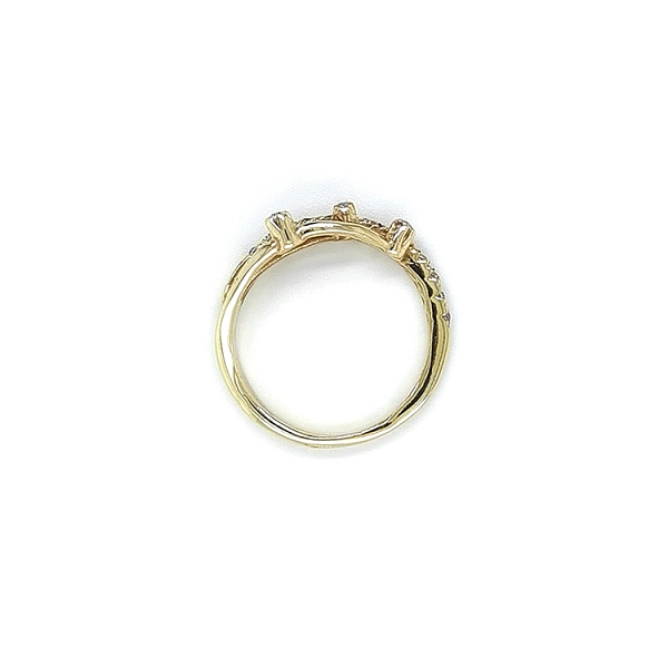 Goldring mit Zirkonen