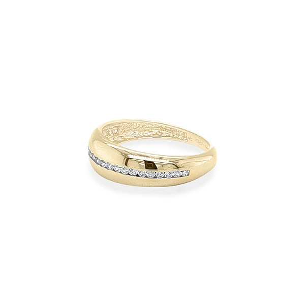 Goldring mit Zirkonen