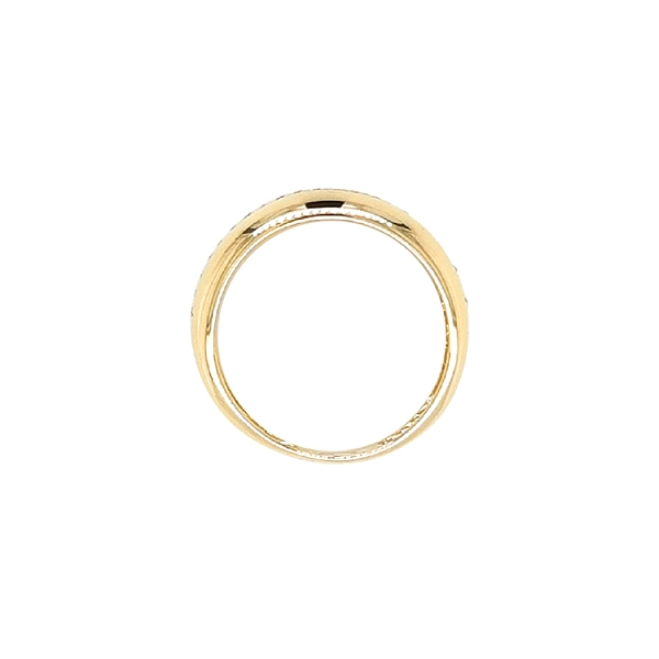 Goldring mit Zirkonen