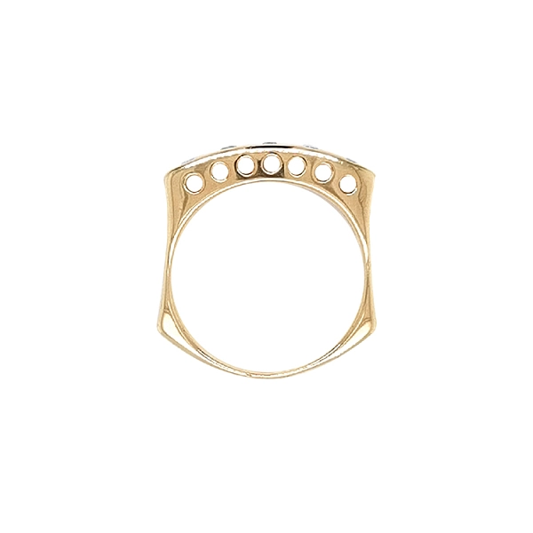 Goldring mit Zirkonen